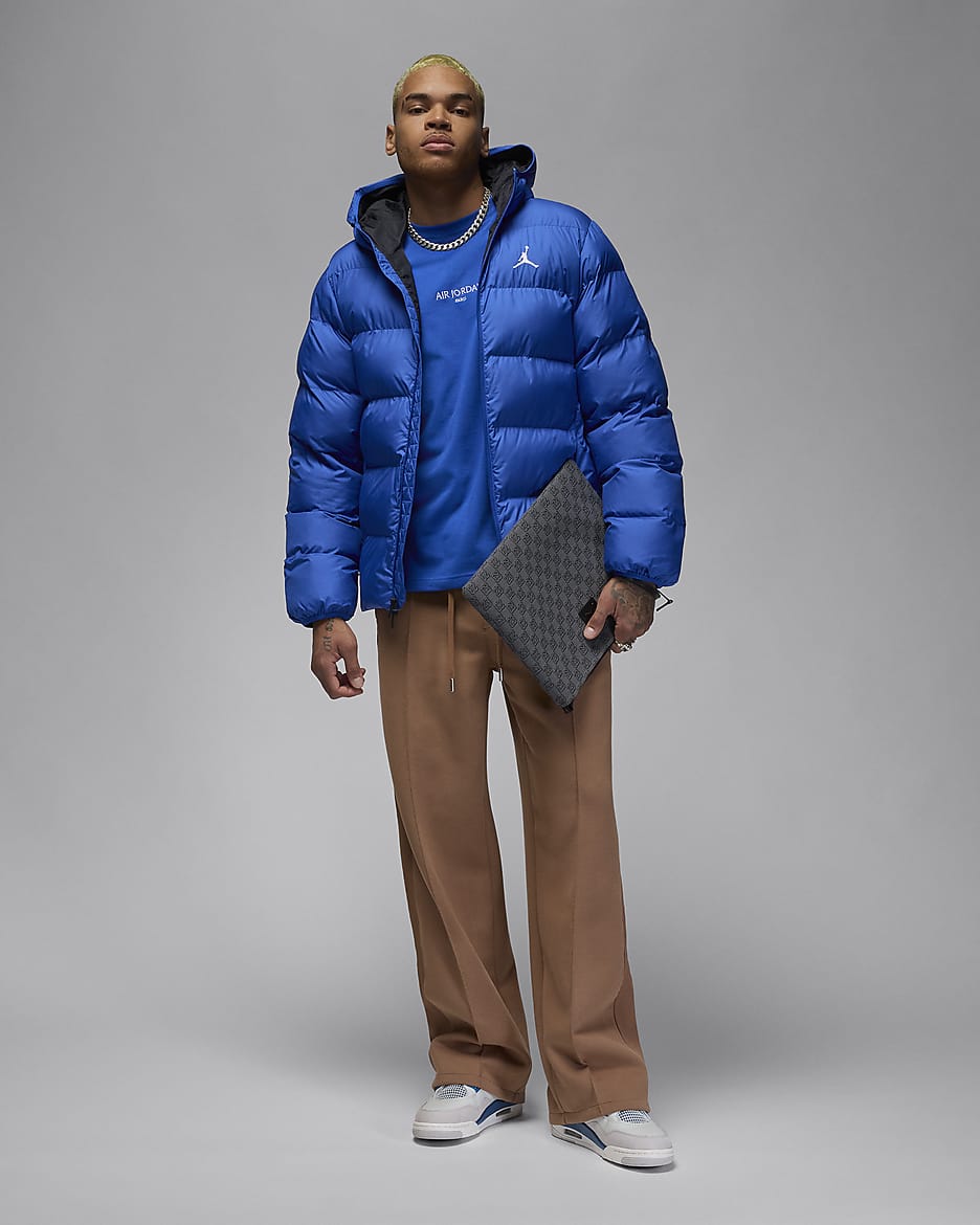 Nike puffer jacket blue outlet